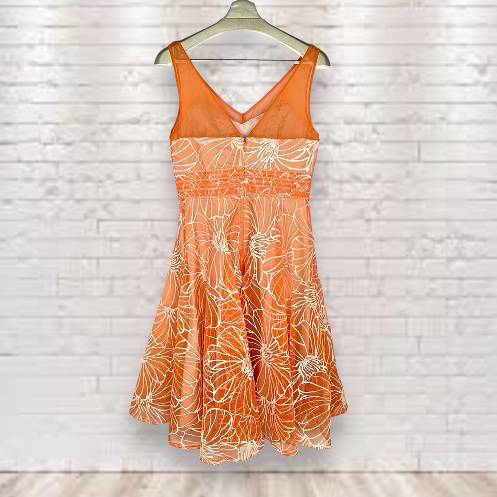 Anthro Moulinette Soeurs Calendula Orange Dress Size 8 NWT - Picture 2 of 9